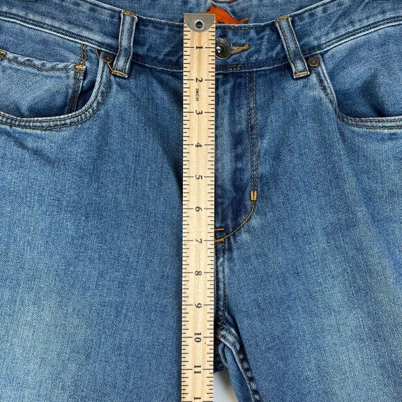 Tommy Bahama Jeans Mens 33x32 Blue Straight Mid Rise Medium Wash Denim act 32x28 - Picture 8 of 11
